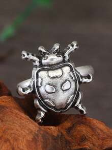 GuoShuang 5pcs Adjustable Animal Insect Rings Gothic Dragonfly Butterfly Moth Rings