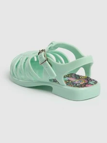 Green Children's Sandals For Girls - 綠色 - 查看 3