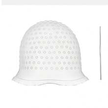 1pc Simple Hair Dyeing Cap Set With Highlighting Needle, Silicone Highlighting Cap & Hair Dyeing Cap,Bonnet,Shower Cap,Hair Products And Accessories For Barber Salon Beauty Travel Essentials