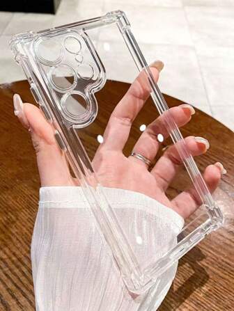 2.0mm 厚透明保护壳适用于三星 Galaxy A02/A03/A03CORE/A04/A04E/A05/A05S/A12/A13 4G/A13 5G/A14/A15/A22 4G/A23/A23 5G/A24 4G/A25/A32 4G/A32 5G/A33 5G/A34/A35/A52/A53 5G/A54 5G/A55/A55 5G/A73 5G/S20 FE/S21 5G/S21 FE 5G/S21 Ultra 5G/S22/S22 Ultra/S22+/S23 Ultra/S23/S23+/S24/S24+/S24 Ultra/S24FE，果冻纹理防震TPU后盖，适用于系列，防水防摔防刮