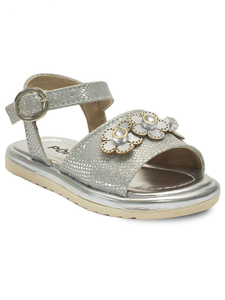 Girls' Children's Sandals 20ao27 Baby Party Sandals 04.83i - 銀色 - 查看 1