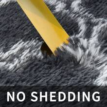 Sour Lemon Large Size Fluffy Rugs, Non-Slip Soft Shaggy Floor Carpet Mats & Rugs For Room Decor, Washable Nonslip Modern Area Rug, Modernstyle Antislip Decorative Carpets For Home Livingroom Bedroom Nursery, Big Rug, Large Rug, Home Decor - 灰色燈籠圖案 - 查看 5