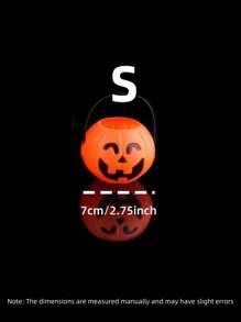 7pcs/5pcs Halloween Pumpkin Buckets, New 7pcs Twisted Eye Pumpkin Bucket Holiday Handheld Toys, Scary Halloween Elements Handheld Pumpkin Bucket, 5pcs Funny Pumpkin Jar Decorations, For Halloween Decoration, Pumpkin Buckets, Bar Nightclub Props, Candy Container, Handheld Pumpkin Bucket,Christmas