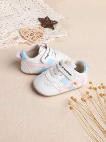 Giày thể thao thời trang cho trẻ sơ sinh, giày thể thao đế mềm chống trượt cho trẻ mới biết đi từ 0-1 tuổi, mùa xuân và mùa thu, trẻ sơ sinh, 0-6-12 tháng, giày trẻ sơ sinh thông thường, dành cho bé trai và bé gái - Hồng - Xem 4