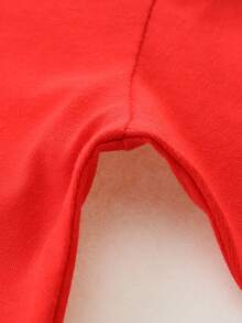 1 szt. Boże Narodzenie Młode Dziewczynki Kreskówkowa Choinka Drukuj Długi Rękaw Casual Princess Dress, Jesień - Czerwony - Zobacz 5