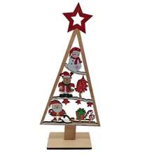 1 szt. Kreatywna drewniana dekoracja świąteczna, DIY choinka, wystrój domu, Boże Narodzenie