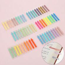 120 pezzi di segnapagina adesivi riscrivibili e riposizionabili di vari colori per libri, forniture per annotazioni di libri, set di 10 fogli di note adesive con righello per contrassegni di indice, pagine di marcatori di colore, indicizzazione, memo di affissione, segnalibri di colore trasparente fluorescente - 1200 adesivi con indice di frecce fluorescenti - Visualizzare 6