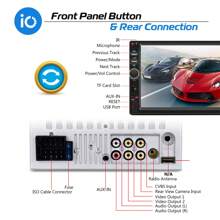 ESGOO 7 Inch Double DIN Car Stereos Head Unit Radio Wired Carplay Android Auto MP5 Player Bluetooth Handsfree IPS Touch Screen USB AUX-IN TF Mirror Link