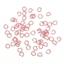 100pcs 1.2x8mm Colorful Metal Jump Rings Open Split Ring Connector For Choker Necklaces Bracelet Key Chain Jewelry Making Accessory - Open Ring - View 13