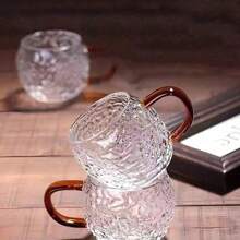 12/6/4/2/1 件 120 毫升透明玻璃杯，带手柄玻璃杯，适合万圣节、圣诞节、家庭聚会、俱乐部、咖啡、茶、水 - 無色 - 查看 3