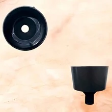 Plastic  Bottle Adapter Funnel And Strainer - Negro - Ver 3