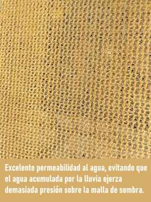 Malla de sombra para exteriores con protección UV,  aplicable a una amplia variedad de escenarios. No acumula agua y es ideal para cobertizos de autos al aire libre, invernaderos, pérgolas, y más. Adecuada para uso doméstico, campamentos, estacionamiento, y cultivo de plantas, disponible en varias tamaños. - Beis - Ver 5