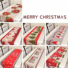 1pc Creative Christmas Table Runner Printed Tablecover Restaurant Dining Tabletop Decor, Wholesale - Multicolor - View 1