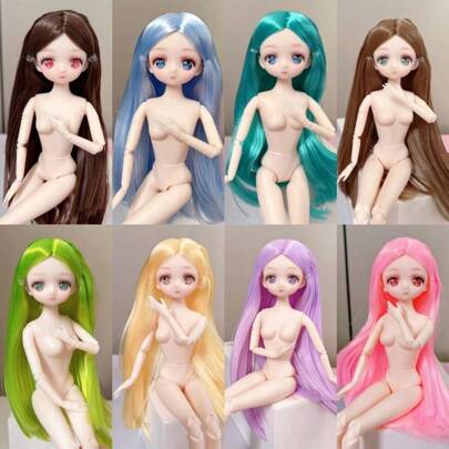 11.81inch Anime-Inspired Fashion Doll With Flexible Joints – Perfect Collectible Kawaii Cake Model, Ideal For All Festive Occasions,Home Decoration,Room Decoration