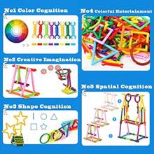 420 PCS Building Toy Building Blocks Barras Diferentes Formas Educacionais Conjunto de Engenharia de Construção Quebra-cabeça 3D, Kit de Conexão Criativa Intertravado, Brinquedos de Construção de Edifício Um Ótimo Brinquedo STEM para Meninos e Meninas Brinquedos de Construtor de Palha Brinquedos de Construção STEM Presentes de Inverno, Duplo, Brinquedos para Crianças> Outros Brinquedos Educativos para Crianças, Brinquedos para Meninas