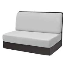 2pcs/Set Solid Color RV Dinette Cushions Covers Soft Stretch Velvet Couch Cover Hotel Booth Seat Covers RV Camper Car Backrest Cover