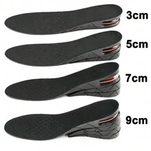 Miếng lót giày tăng chiều cao 3-9cm Đệm lót tăng chiều cao Đệm nâng có thể điều chỉnh cắt gót giày Miếng lót giày cao hơn cho nam nữ - màu đen - Xem 3