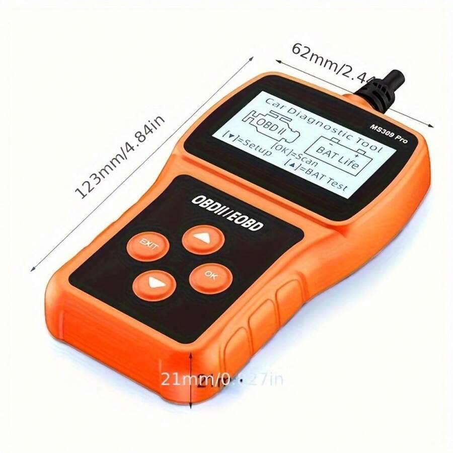 Auto OBD Scanner, Live Data & Battery Tester, OBDII Car Fault Detector