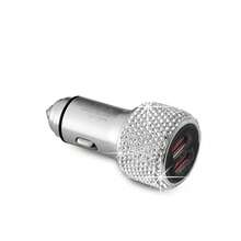 Cargador de coche universal con decoración de strass, carga automática a través del puerto USB - Unitalla - Ver 6