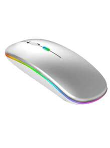 Rechargeable Bluetooth Dual Mode Backlit Wireless Mouse, Silent Wireless Mouse For Computer Laptop Office Gaming