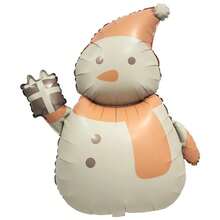 1 pieza Decoraciones navideñas, globos, decoraciones de fiesta, decoraciones navideñas, decoraciones hermosas de fondo para decoraciones de fiesta, globos de cumpleaños, globos mate de papel de aluminio para Papá Noel, decoraciones navideñas - Multicolor - Ver 12