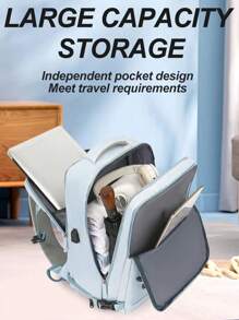 1 szt. Plecak o dużej pojemności z przegrodą na buty, plecak casualowy z portem ładowania, przenośny plecak na laptopa do uprawiania turystyki pieszej, trekkingu, sportów na świeżym powietrzu, studentów