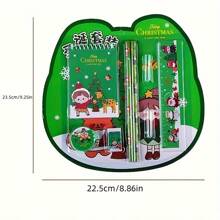 Christmas Decoration 1set 8pcs Christmas Themed Mechanical Pencil Student Stationery Gift Set, Wholesale Kindergarten Prizes,Back To School