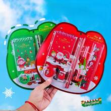 Christmas Decoration 1set 8pcs Christmas Themed Mechanical Pencil Student Stationery Gift Set, Wholesale Kindergarten Prizes,Back To School