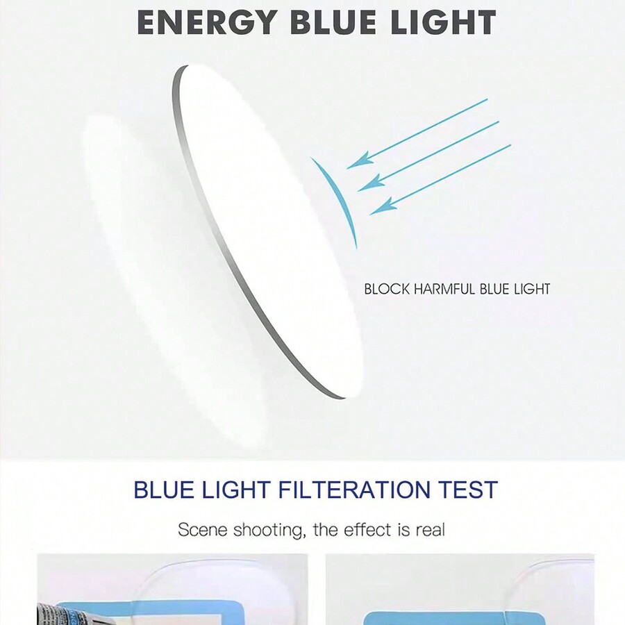 1pc Ladies High Appearance Level Student AntiBlue Light Round Face