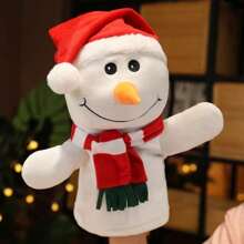 Christmas Decoration Cute Christmas Hand Puppets Cartoon Plush Toy Santa Claus Elk Snowman Penguin Telling Story Early Education Toy Plush Toys Plush Nursery Decorations Cute Toy Great For Gifts And Home Decor Perfect Easter Christmas And Thanksgiving Gifts, New Year And Valentine's Day Gifts - Multicolor - View 2