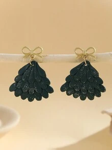 1 对手工制作聚合物粘土红色圣诞老人和拐杖糖可爱卡通耳环，圣诞主题 - 綜合圖 - 查看 6