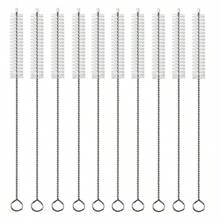 10pcs Long Straw Cleaning Brushes Extend 9.05 Inches (Approx. 23 Cm), Wide 10 Mm Diameter Pipe Cleaner, Long Straw Brushes For Straw Mugs, Water Bottles And Tubes, Drinking Straw Cleaning Brushes Set Of 10/5pcs