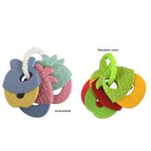 Juguetes de dentición para bebés, bandeja de hielo de silicona para dentición de bebés, llaves de dentición, set de dentición con forma de fruta, adecuado para bebés y niños pequeños, regalo de Pascua (colores de juguetes emparejados al azar) - Multicolor - Ver 11