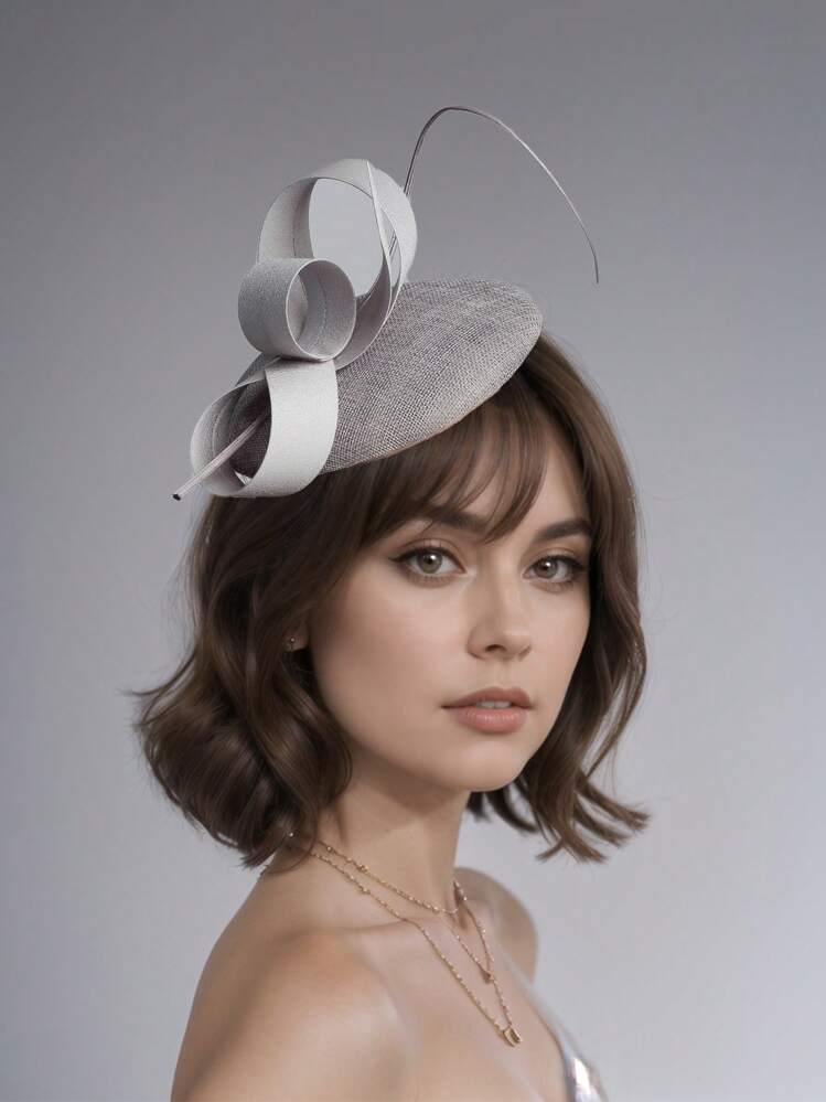 1 pièce Fascinator en forme de couronne pour le Kentucky Derby, pour thé, adapté pour les mariages, les cocktails, mini chapeau, petit chapeau, chapeau élégant, mini haut-de-forme, mini casquette, fournitures scolaires, cadeaux - Multicolore - Voir 8