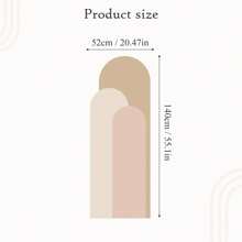 1/2 件波西米亚拱形几何美感艺术墙贴，20.47 * 55.1 英寸，客厅卧室背景墙壁纸，壁画，拱形防水装饰贴纸，家居装饰，墙壁装饰，贴纸，墙贴花，乙烯基贴花用于家居装饰，春季装饰品让您的家焕然一新，拉玛装饰贴纸