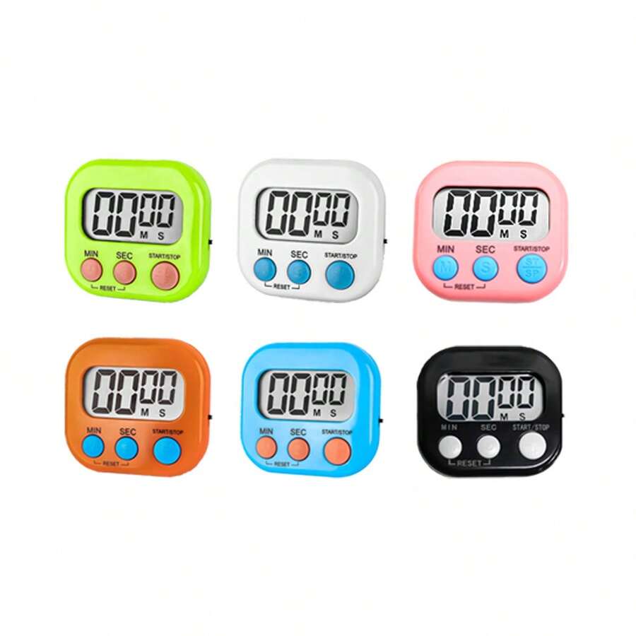 6pcs Random Assorted Kitchen Timers, Digital Cooking Timer, Egg Timer