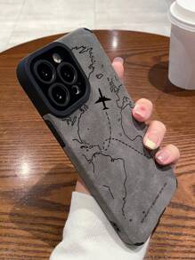 1 件 TPU 飞机皮革纹理相机保护手机壳适用于 X、XR、11、12、13、14、12 Pro Max、13 Pro Max、14 Pro Max、15、15 Pro、15 Plus、15 Pro Max、16、16 Pro、16 Plus、16 Pro Max 和 A04、A12、A13、A14、A24、A32、A50、A33、A34、A52、A54、A71、A73、S20、S20 FE、S22 超防水防震防摔防刮 - 灰色 - 查看 3