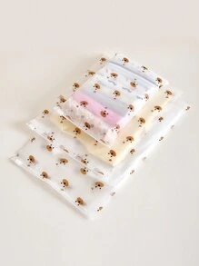 5pcs/10pcs Travel Storage Bags Set For Baby Clothes, Luggage Organizer,Waterproof Underwear Pouch, Maternity Hospital Bag, Sealing Packing Cubes (Pattern Placement Not Fixed, No Internal Items Included) Love Valentine - Multicolor - View 5