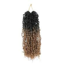 FULCRUM 8/10/12 Inch Yanky Twist Crochet Hair 26 Strands/Pcs Fluffy Spring Mini Twist Crochet Braids Short Bob Passion Twist Curly Synthetic Braiding Hair Extensions For Women & Girls