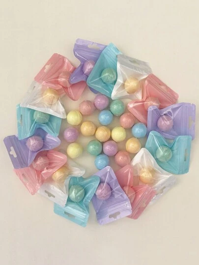 16/32/48 件装沐浴球，多种颜色可选，适合所有肤质，清洁肌肤，足浴和泡泡浴