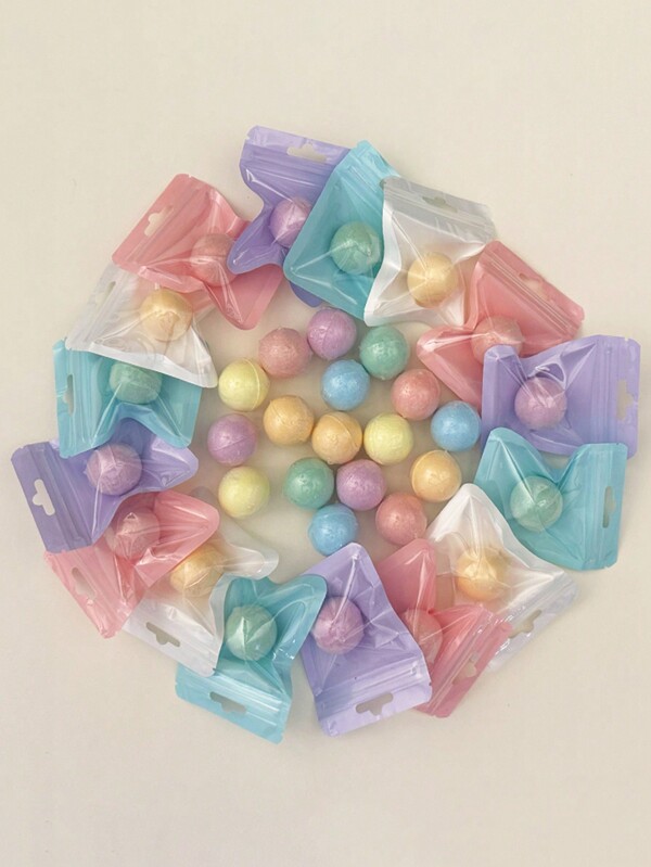 16/32/48pcs Bath Fizzers Assorted Color Bath Bombs, Suitable For All Skin Types, Cleanse Skin, Foot Bath & Bubble Bath