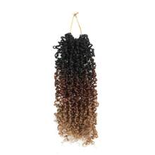 FULCRUM 8/10/12 Inch Yanky Twist Crochet Hair 26 Strands/Pcs Fluffy Spring Mini Twist Crochet Braids Short Bob Passion Twist Curly Synthetic Braiding Hair Extensions For Women & Girls
