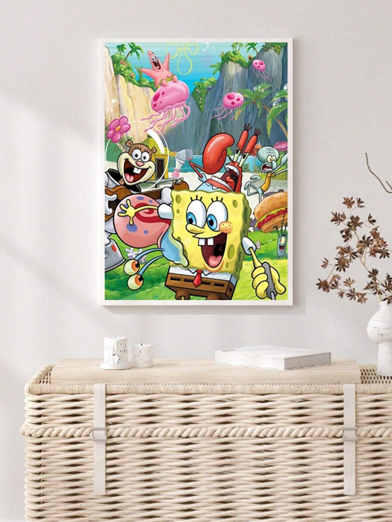 SPONGEBOB 1pc DIY 5D Diamond Painting Cartoon Characters Adorable