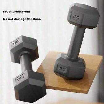 Hexagonal Hex Dumbbell, Coated Weight Lifting Dumbbell For Men And Women Home Gym Workout Gym Accessories