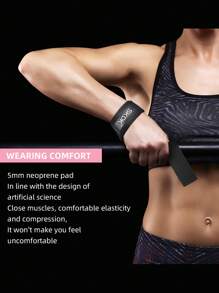 SKDK زوج من أشرطة الرسغ القابلة للتعديل لرفع الأثقال، بناء العضلات، رفع الأثقال، تدريب القوة، رفع الأثقال الميت - متعدد الألوان - مشاهدة 4