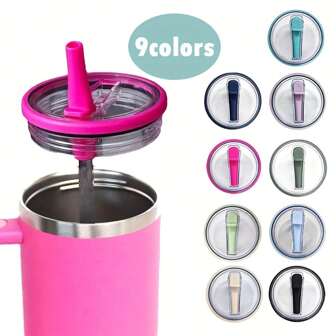 40oz Reusable Straw Lid - Spill-Proof Flip Cover, Durable PPSU Material, Ideal For Sports & Outdoor Activities, Great Christmas Gift