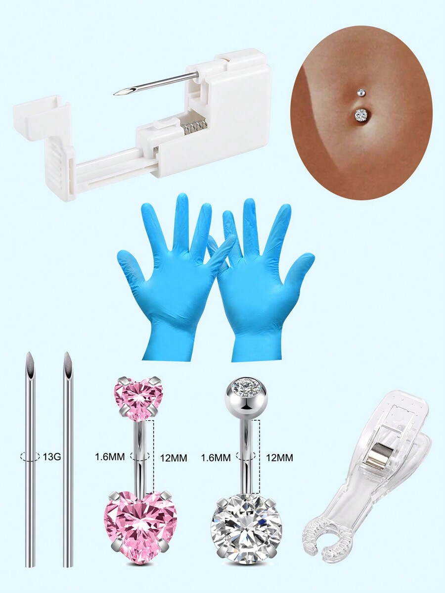 Ear Piercing Kit Nose Piercing Kit Belly Button Piercing Kit Tongue