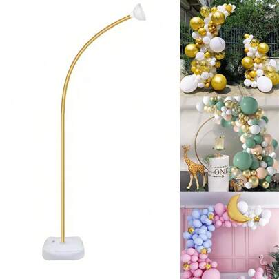 Balloon Arch Stand Kit, 8.2ft Free Bending Soft Balloon Flower Backdrop Stands Set With Water Base For Birthday Party Decorations Wedding Graduation Balloons Decor, Back To School Valentine Day