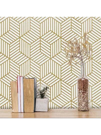 Roll Self Adhesive Home Wallpaper, Geometric Rectangular Contact Paper, Peel Stick, Waterproof Removable Living Room Kitchen Bedroom Dormitory Furniture Refurbishment Fall Aesthetic Wallpaper,Renovation Stickers Wand Panels,Wall Wallpapers, ation Items Refresh Your Home,Rama Birthday Graduation view 7