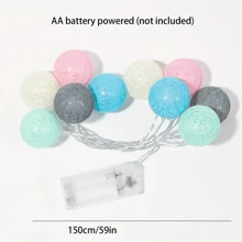 Thread Ball LED Fairy String Lights, Energy Efficient Decorative Fairy Lights, LED String Lights For Outdoor Indoor Bedroom Wedding Party Decorbaby Shower Family Decorations Gifts - Color - View 10